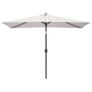 vidaXL Guarda-sol 200 x 300 cm branco areia, retangular