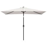 vidaXL Parasol 78.7"x118.1" Sand White Rectangular