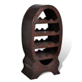 vidaXL Wooden Wine Rack for 14 Bottles 4 Shelves