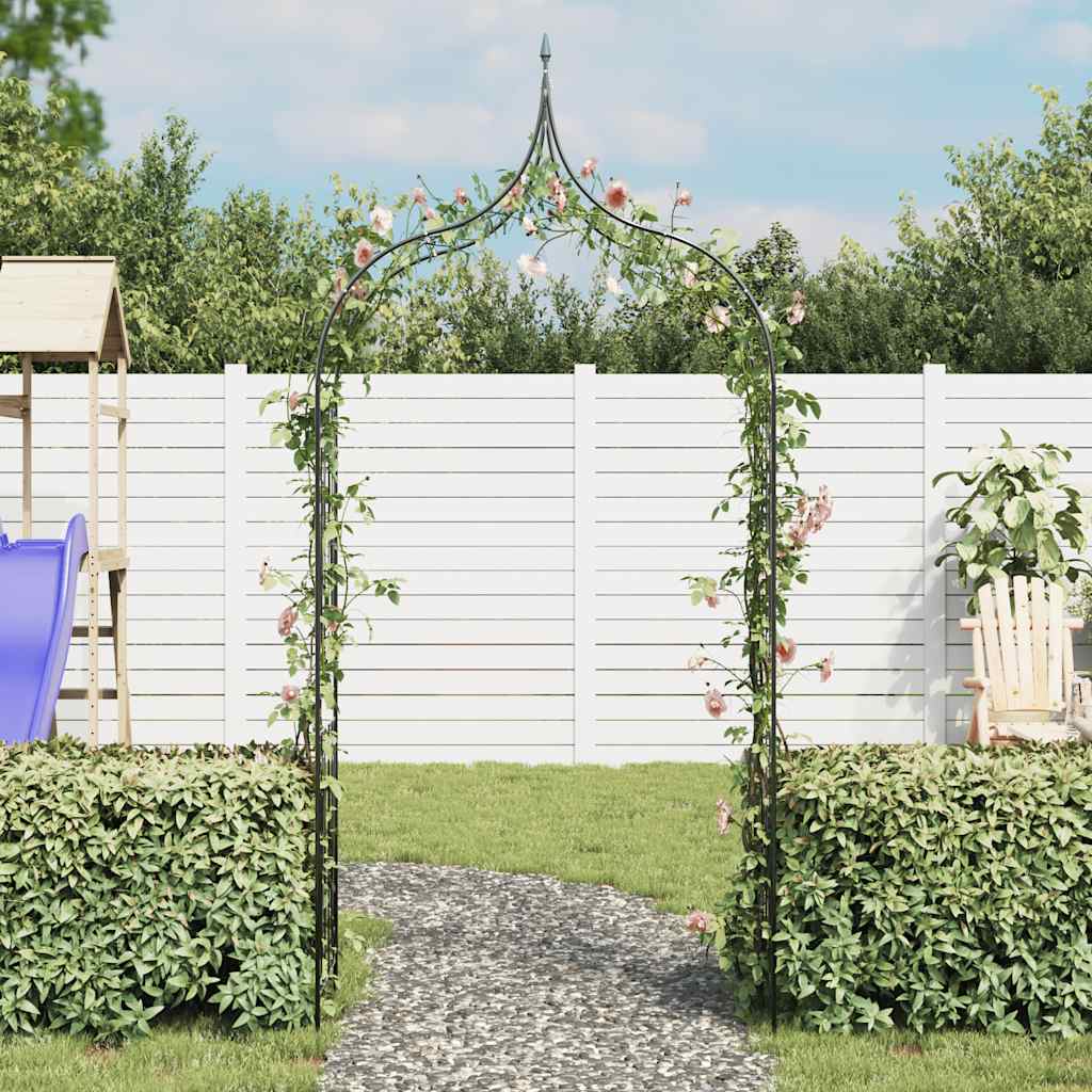 vidaXL Tuinboog speer ontwerp donkergroen afbeelding