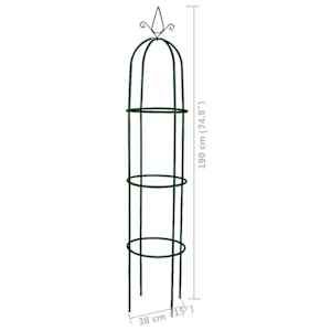 Zahradní oblouk obelisk 2 ks - obrázek 7