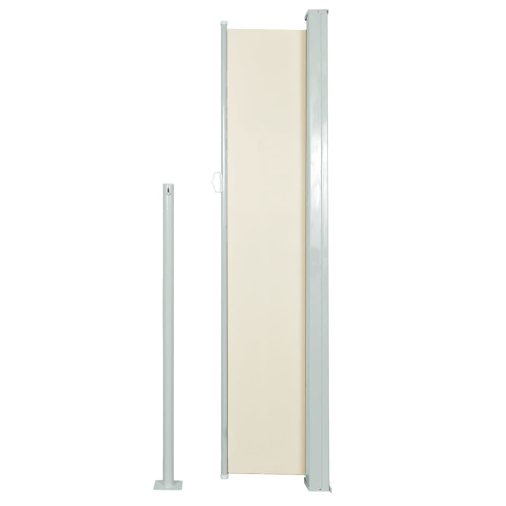 

vidaXL Wind-/zonnescherm uittrekbaar 160x300 cm crèmekleurig
