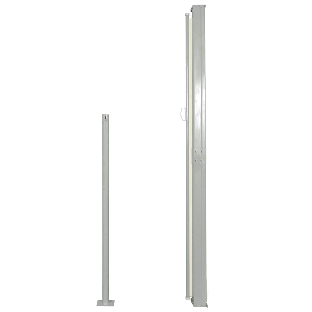 vidaXL veranda, terasz válaszfal 160 x 300 cm krémszínű