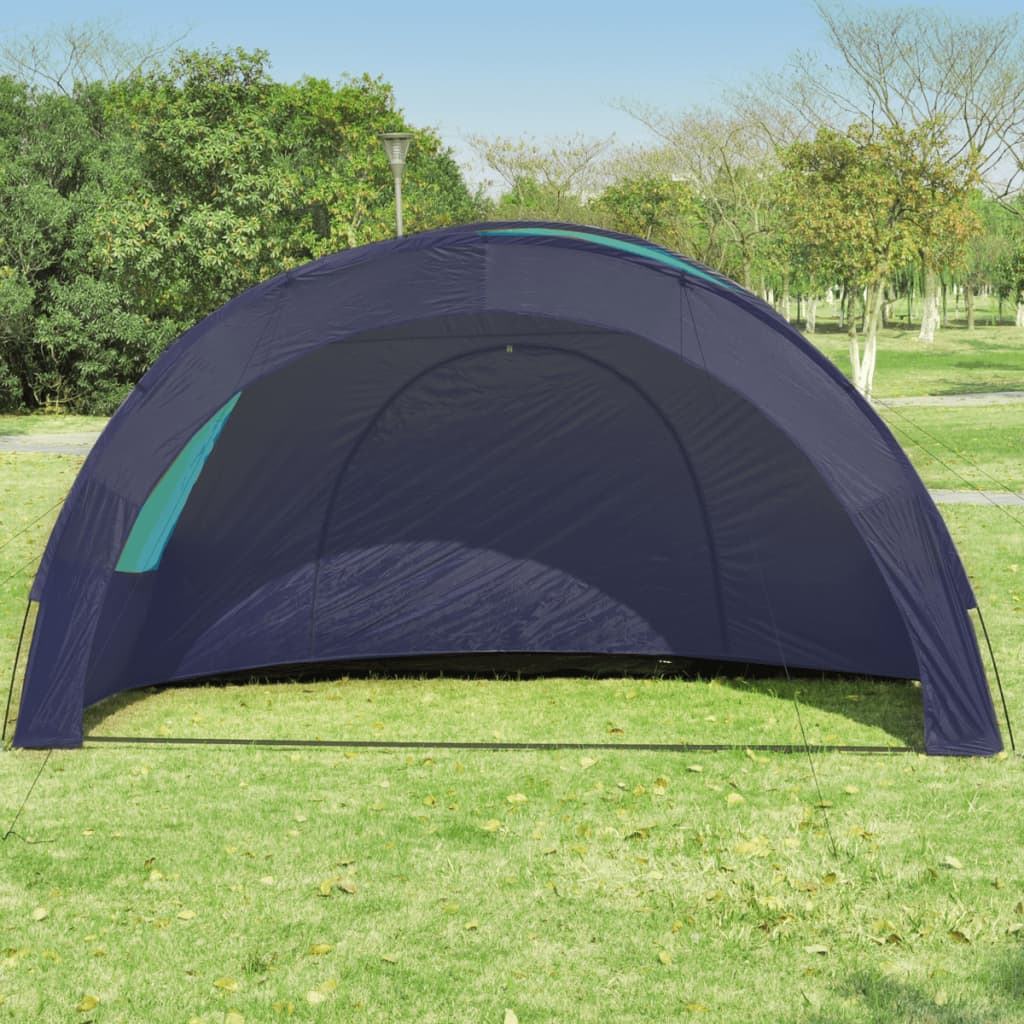 vidaXL Camping Tent Polyester 6 Persons Blue-dark Blue