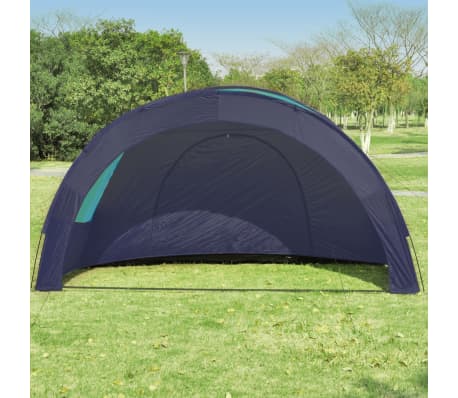 vidaXL Camping Tent Polyester 6 Persons Blue-dark Blue