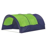 vidaXL Tenda de campismo 6 pessoas tecido azul e verde