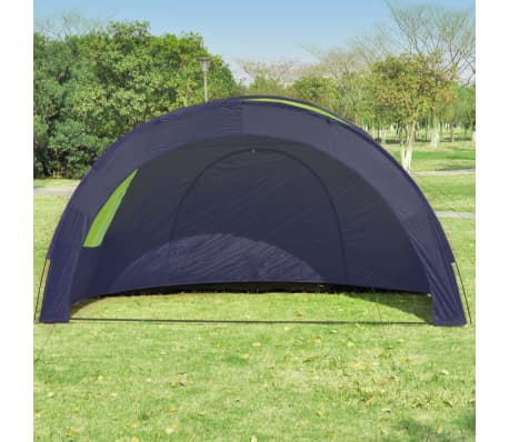 vidaXL Tenda da Campeggio in Poliestere per 6 Persone Blu e Verde