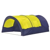 Tenda de Campismo 6 Pessoas de Poliéster, Azul-Amarelo