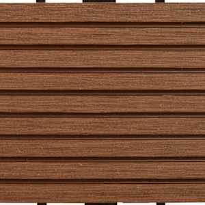 Dlažba na terasu 11 pcs Hnědá 30 x 30 cm Dřevoplast - obrázek 7