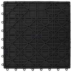 Dlažba na terasu 11 pcs Šedá 30 x 30 cm Dřevoplast - obrázek 4