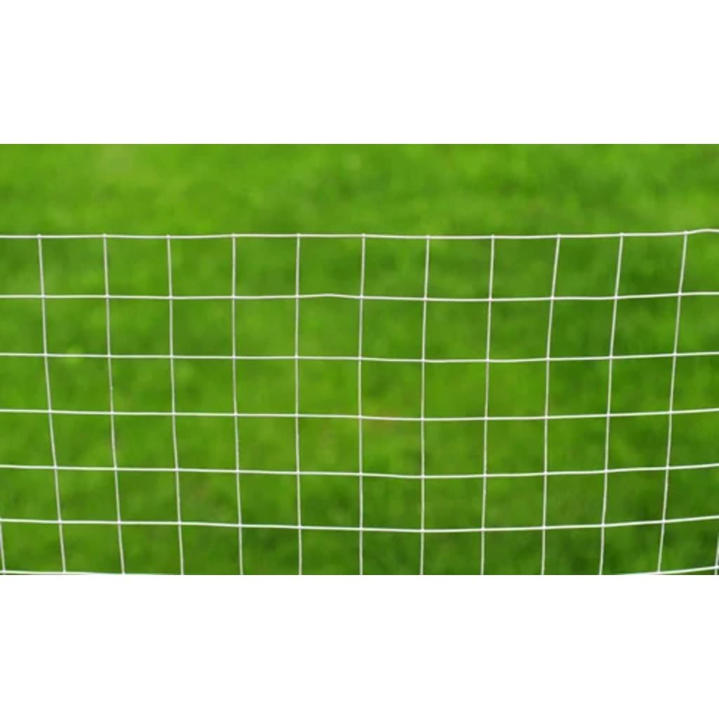 vidaXL Plasă de sârmă pentru găini, argintiu, 25 x1 m, oțel galvanizat