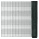 vidaXL Cerca arame galinheiro 25x1 m aço c/ revestimento PVC verde