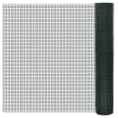 vidaXL Cerca arame galinheiro 25x1 m aço c/ revestimento PVC verde