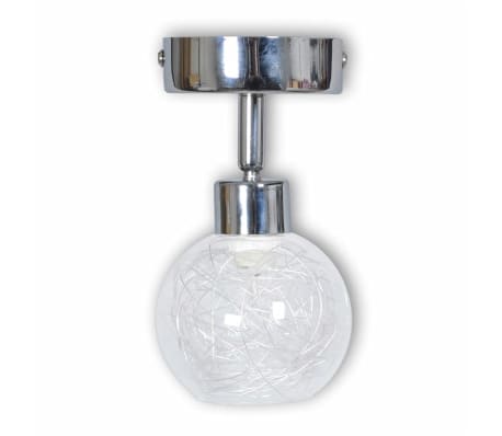Lampa s 1 sklenenou guľou vrátane 40 W žiarovky, zásuvka G9