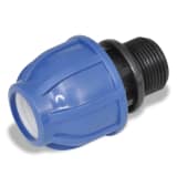 PE Tömlőcsatlakozó 1kijáratú Külső Menetes Adapter 16bar 25mm-3/4" 2db