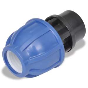 16 bar 2x PE Rohr Verschraubung 32mm Au&szlig;engewinde 1 Zoll