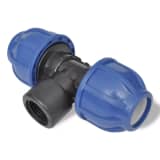 PE T spojka s vnitřním zavytí 20mm na 1/2 palce 2ks