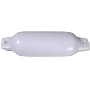 B&iacute;l&yacute; nafukovaci vinylov&yacute; fender na loď 41 x 11cm