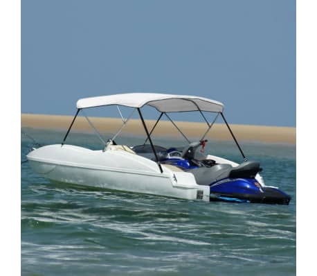 vidaXL Dessus Bimini 183 x 160 x 140 cm Blanc