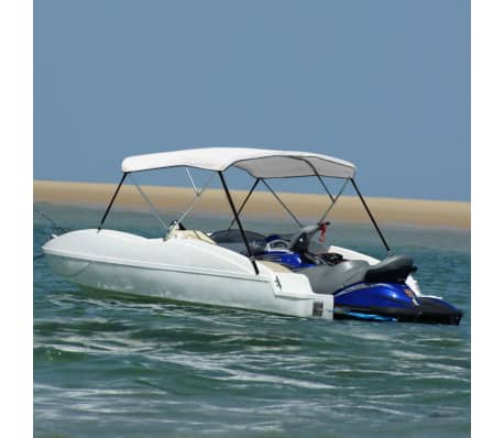 vidaXL Dessus Bimini 183 x 180 x 140 cm Blanc