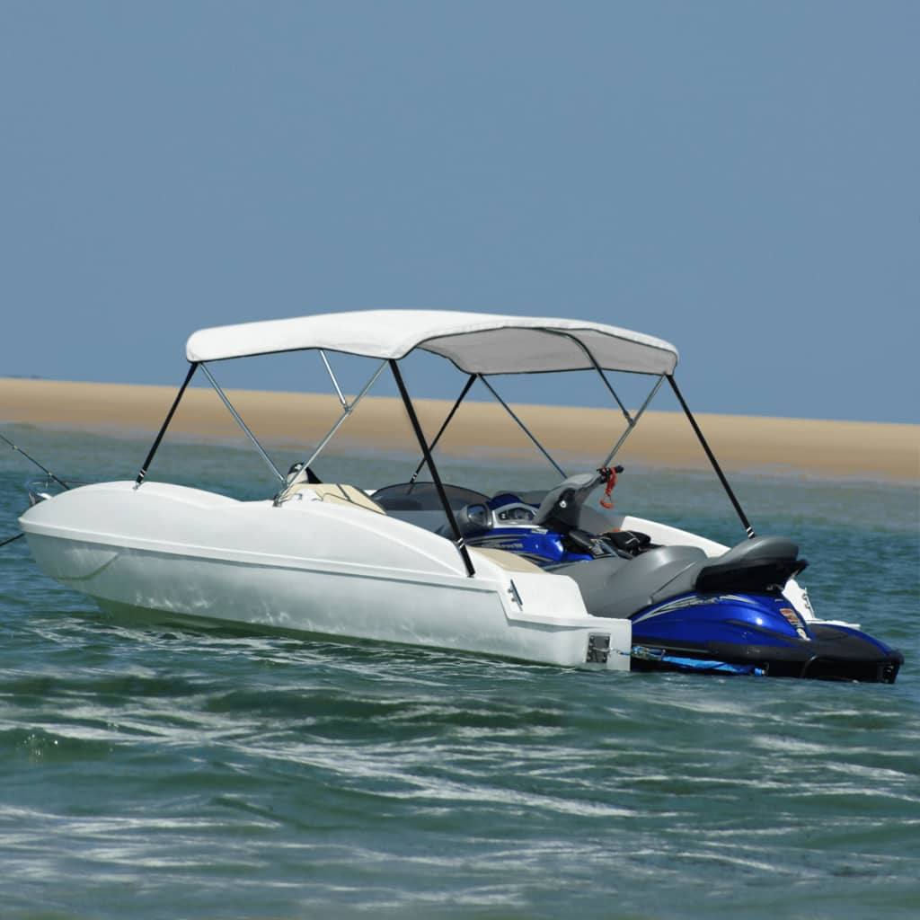 vidaXL Dessus Bimini 183 x 196 x 140 cm Blanc