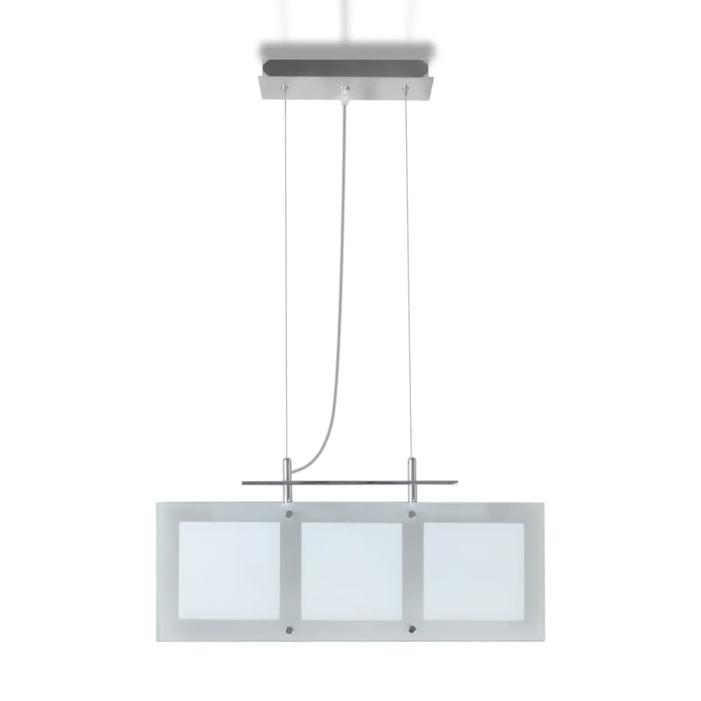 

vidaXL Eettafel glazen hanglamp (3 x E14)