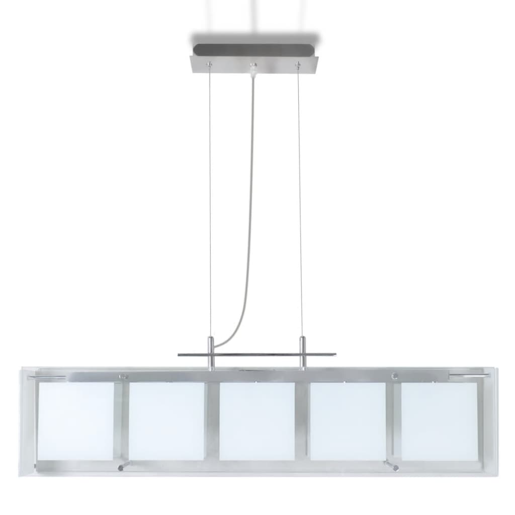 

vidaXL Eettafel glazen hanglamp (5 x E14)