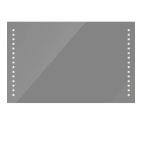 LED tuledega peegel vannituppa 100 x 60 cm