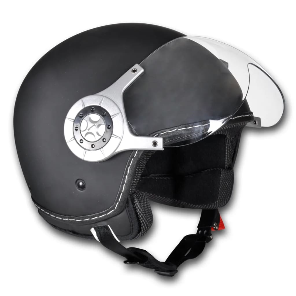 

vidaXL Scooterhelm maat: S (zwart)