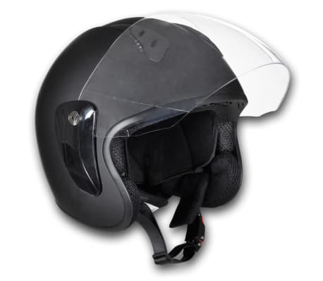 Motorrad Sturzhelm Motorradhelm Rollerhelm M schwarz