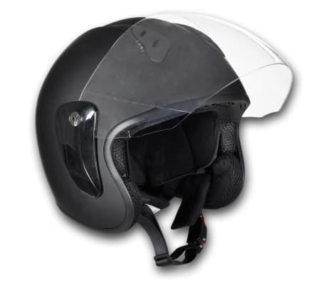 Motor Helmet Half Face XL Black