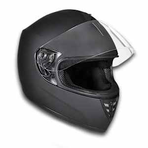 Helm Motorradhelm Sturzhelm Rollerhelm schwarz/matt S
