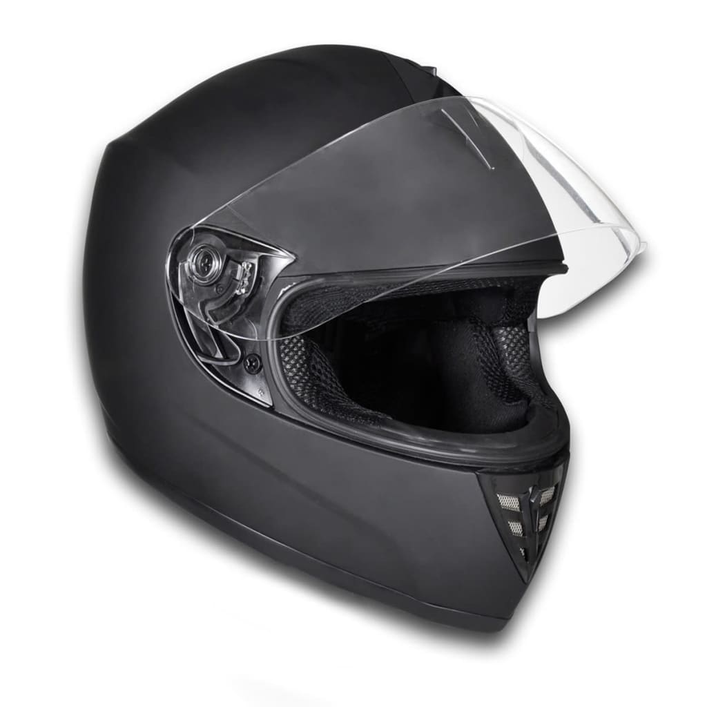 Helm Motorradhelm Sturzhelm Rollerhelm schwarz/matt M