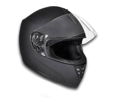 Helm Motorradhelm Sturzhelm Rollerhelm schwarz/matt M