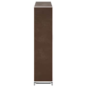 Látkový botník s potahem 45 x 150 x 176 cm hnědý - obrázek 5
