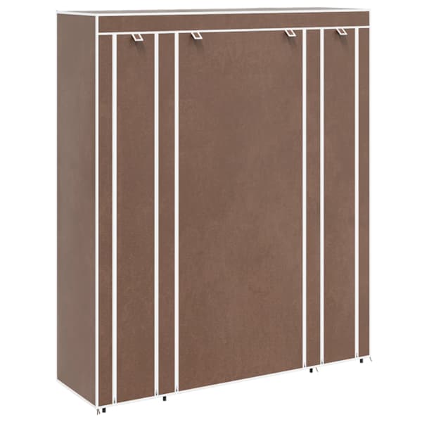 vidaXL kangast kapp sektsioonide ja torudega 45 x 150 x 176 cm, pruun