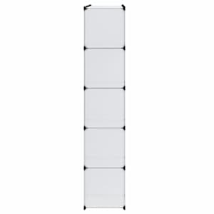 Modulární skříň se 14 přihrádkami bílá 37 x 146 x 180,5 cm - obrázek 5