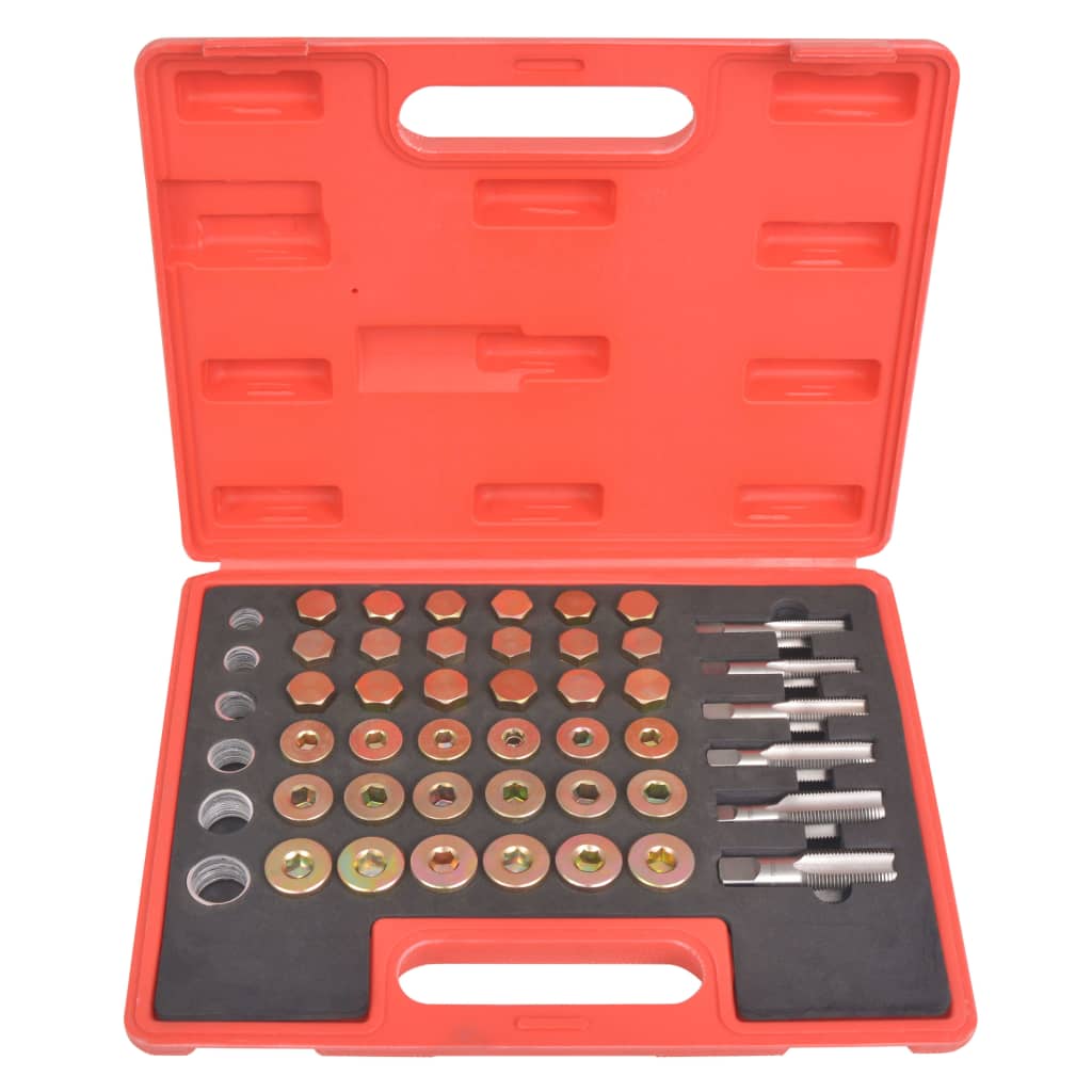 vidaXL Olieaftapplugdraad reparatieset afbeelding