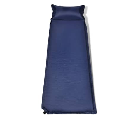 Air Mattress 6 x 66 x 200 CM Blue Pillow Inflatable