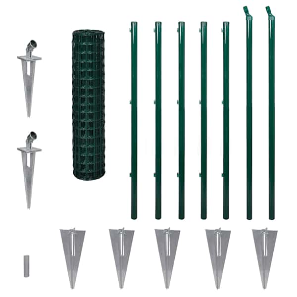 vidaXL traataed, teras, 10 x 1,2 m, roheline