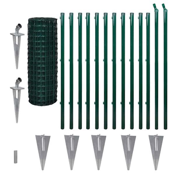 vidaXL traataed, teras, 25 x 1,2 m, roheline