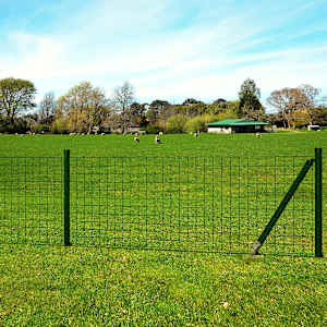 Evro ograja iz jekla 25 x 1,2 m zelena