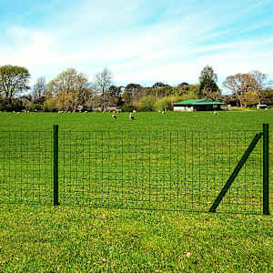 Evro ograja iz jekla 10 x 0,8 m zelena