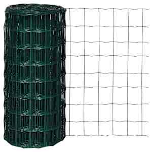 vidaXL traataed, teras, 10 x 0,8 m, roheline