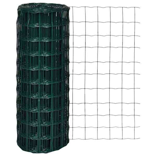 vidaXL traataed, teras, 10 x 1,0 m, roheline