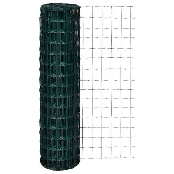 vidaXL traataed, teras, 25 x 1,5 m, roheline