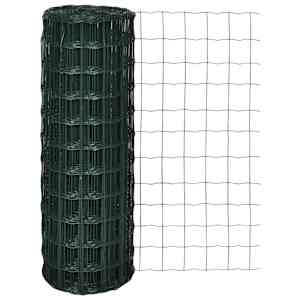 vidaXL traataed, teras, 10 x 0,8 m, roheline