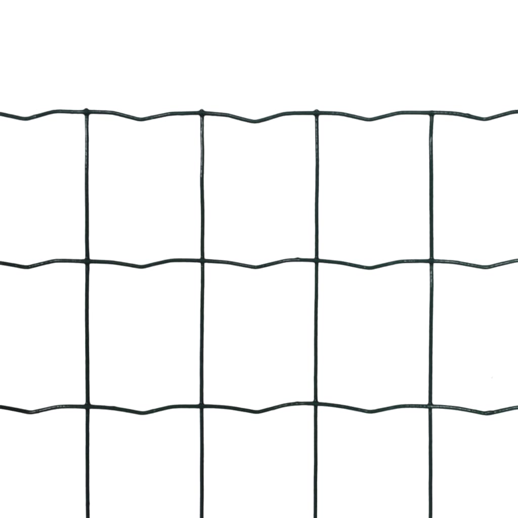 vidaXL Euro Fence zöld acélkerítés 10 x 0,8 m