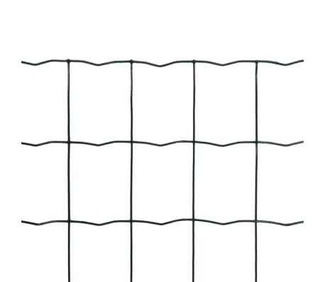 vidaXL Euro hek 10x0,8 m staal groen