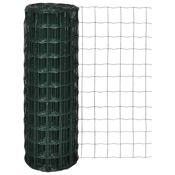 vidaXL traataed, teras, 10 x 1,0 m, roheline